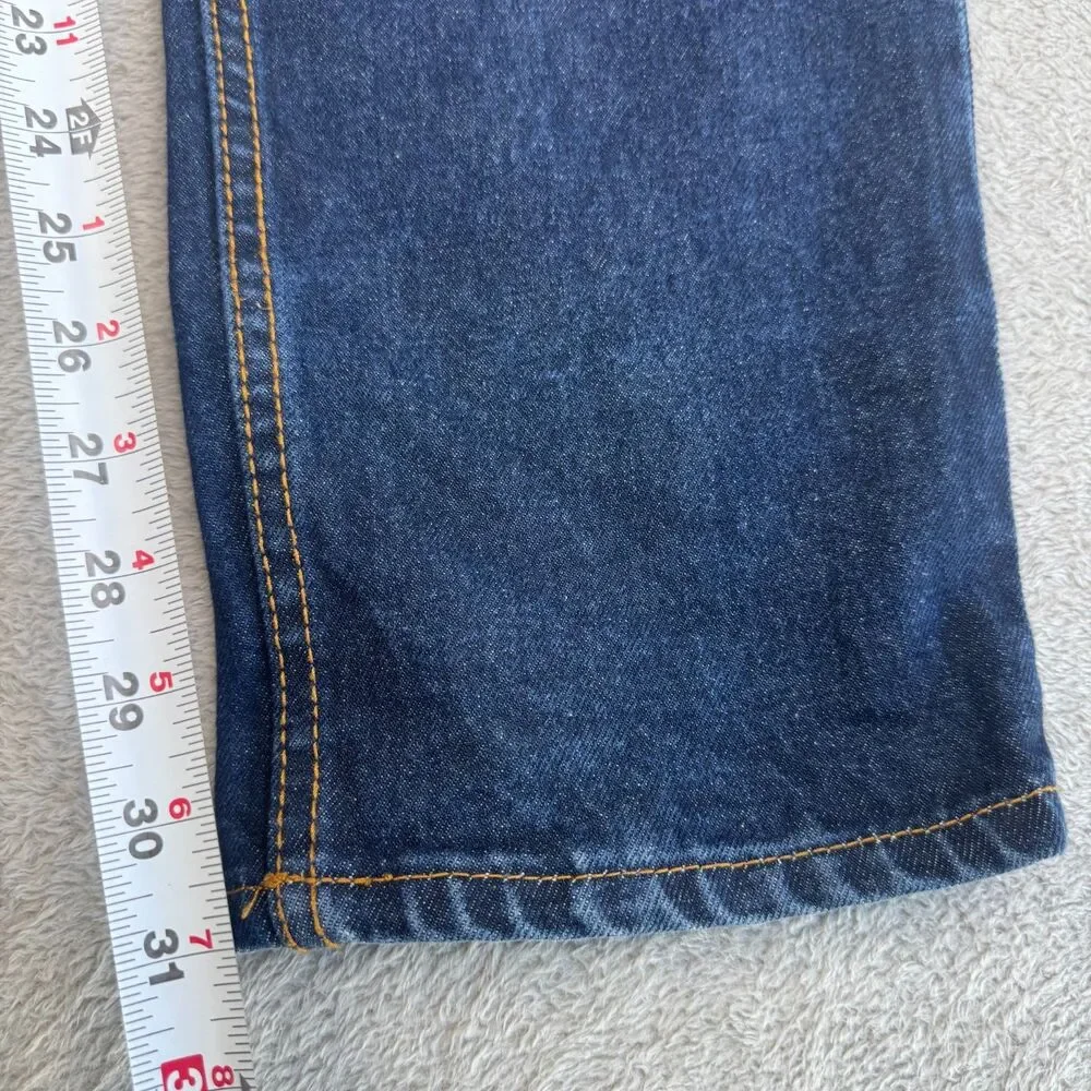 Levi's 501 Original Jeans Mens 32x32 Blue Denim Stretch Straight Leg Button-Fly